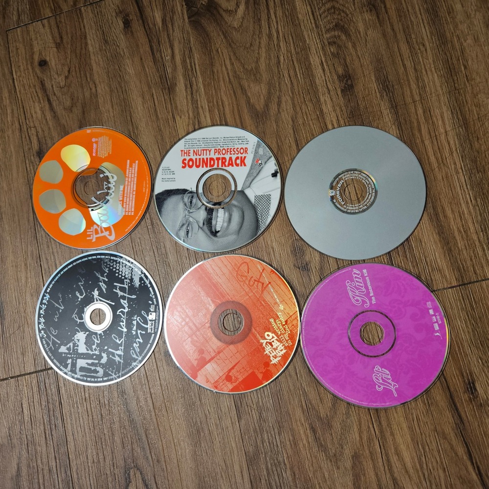 6 Hip Hop R&B CDs Notorious BIG Lil Kim Ja Rule Petey Pablo Bow Wow Nutty Prof